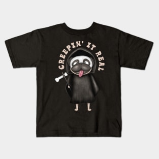 Funny Death Pug Kids T-Shirt